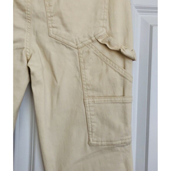 RE GENERATION WOMEN'S JEANS CARPENTER FLARE MID RISE BEIGE DEMIN SIZE 5/27  173 - Picture 8 of 12